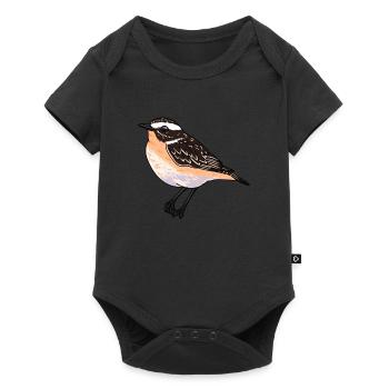 Tarier des prés Oiseau de l'année Tarier des prés - Body à manches courtes Premium Bébé - noir - Devant