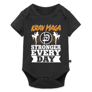 Krav Maga Apparel Israeli Self - Baby Premium Kurzarmbody - Schwarz - Vorne