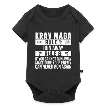 Krav Maga Apparel Israeli Self - Baby Premium short-sleeve bodysuit - black - Front
