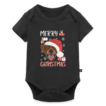 Joyeux Noël Labrador - Body à manches courtes Premium Bébé - noir - Devant