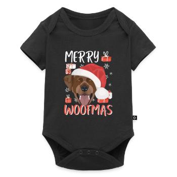 Joyeux Noël Labrador - Body à manches courtes Premium Bébé - noir - Devant