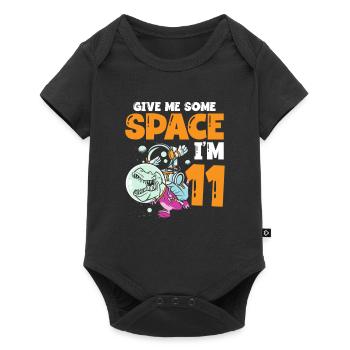 Give me some space, I'm 11 astronaut happy - Baby Premium short-sleeve bodysuit - black - Front