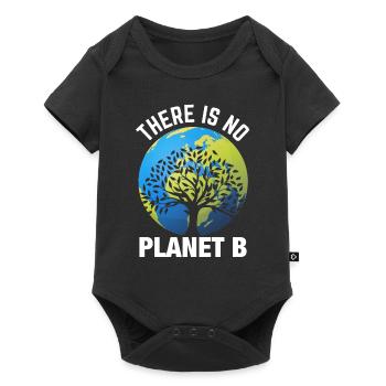 Earth day- Es gibt keinen Planet B - Baby Premium Kurzarmbody - Schwarz - Vorne