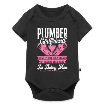 Plumbing Plumber Girlfriend - Baby Premium short-sleeve bodysuit - black - Front