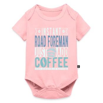 Contremaître de la route Café Dicton - Body à manches courtes Premium Bébé - rose - Devant