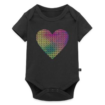 Heart Pi Day Funny Graphics Math Teacher Computer Science - Baby Premium short-sleeve bodysuit - black - Front