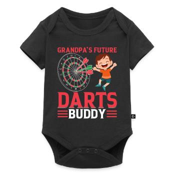 Grandpa's Future Darts Buddy - Darts Player Boy Da - Baby Premium short-sleeve bodysuit - black - Front