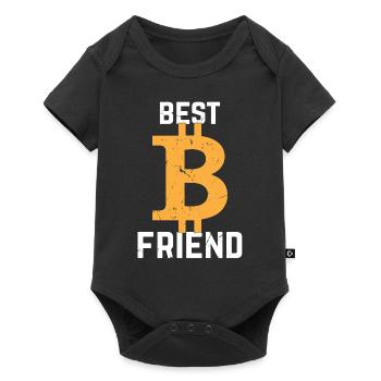 Bitcoin Best Friend Bitcoins - Bitcoin Lover - Baby Premium Kurzarmbody - Schwarz - Vorne