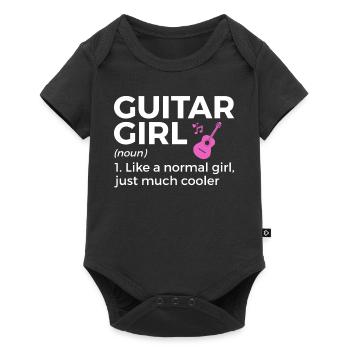 Musicien de guitare Musique de cuivres - Body à manches courtes Premium Bébé - noir - Devant
