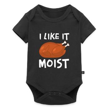 Ich mag es feucht - Baby Premium Kurzarmbody - Schwarz - Vorne