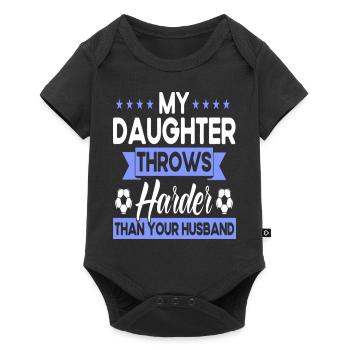 Soccer Mom Femmes Family Matching Team Player - Body à manches courtes Premium Bébé - noir - Devant