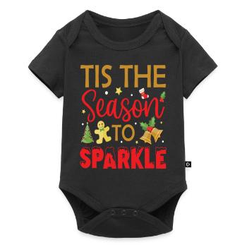 Tis The Season To Sparkle Christmas - Baby Premium short-sleeve bodysuit - black - Front