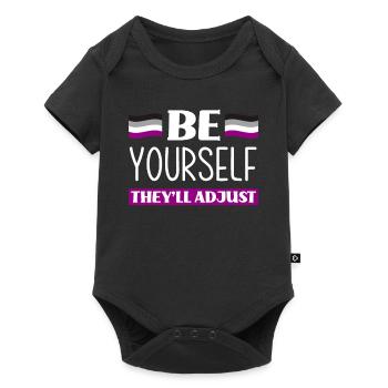 Asexual motivation - Baby Premium short-sleeve bodysuit - black - Front