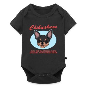 Chihuahua Dogs | Dog Owner Gift - Baby Premium short-sleeve bodysuit - black - Front