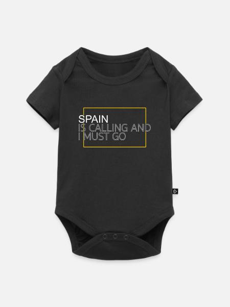 Spanien Spruch - Baby Premium Kurzarmbody - Schwarz