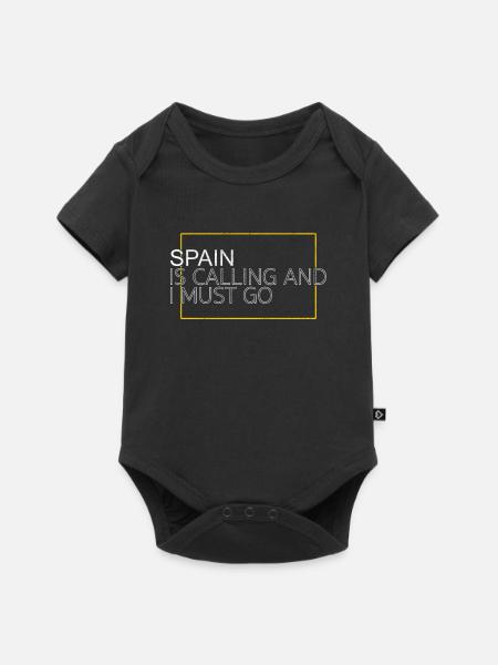 Spanien Spruch - Baby Premium Kurzarmbody - Schwarz