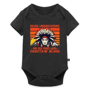 Never Underestimate Old Choctaw Man - Baby Premium short-sleeve bodysuit - black - Front