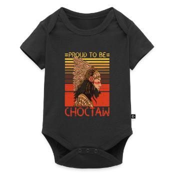 Fier d’être amérindien Choctaw - Body à manches courtes Premium Bébé - noir - Devant