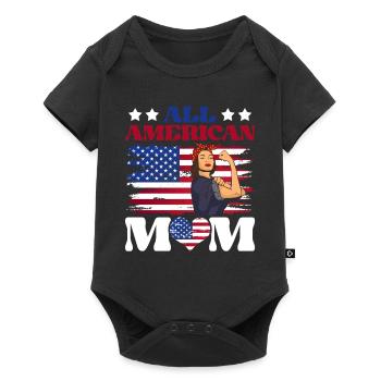All American Mom July 4 Feminist - Baby Premium short-sleeve bodysuit - black - Front