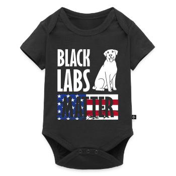Black Labs Matter July 4 Dog Lovers - Baby Premium short-sleeve bodysuit - black - Front