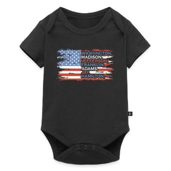 Washington, Madison 4 juillet Héros - Body à manches courtes Premium Bébé - noir - Devant