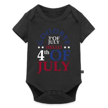 Goodbye July 3rd Hello July 4th, - Baby Premium short-sleeve bodysuit - black - Front