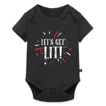 Come on! July 4 Fireworks Independence - Baby Premium short-sleeve bodysuit - black - Front