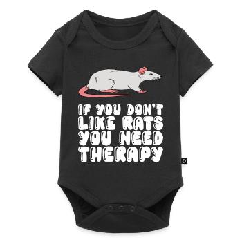 Thérapie par les rats - Body à manches courtes Premium Bébé - noir - Devant