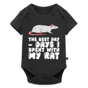 Days with my rat - Baby Premium short-sleeve bodysuit - black - Front