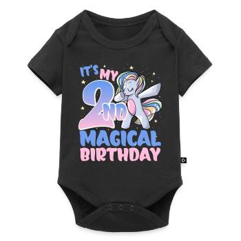 It's my 2nd magical birthday - Baby Premium short-sleeve bodysuit - black - Front