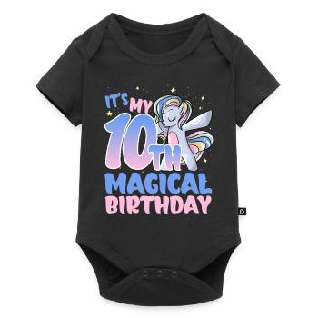 It's my 10th magical birthday - Baby Premium short-sleeve bodysuit - black - Front