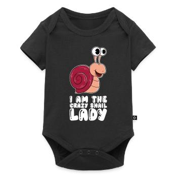I'm the crazy snail lady - Baby Premium short-sleeve bodysuit - black - Front