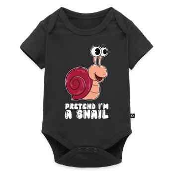 Pretend Im A Snail - Baby Premium short-sleeve bodysuit - black - Front