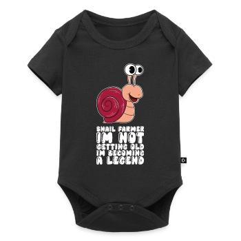 Snail farmer I'm not getting old - Baby Premium short-sleeve bodysuit - black - Front