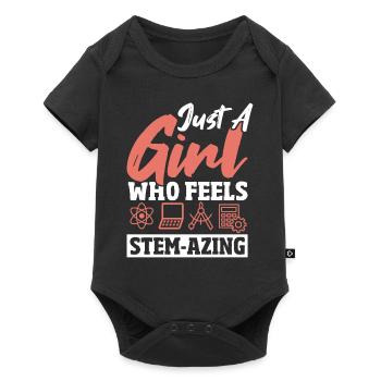 Steminist Science Technologie Droits des femmes - Body à manches courtes Premium Bébé - noir - Devant