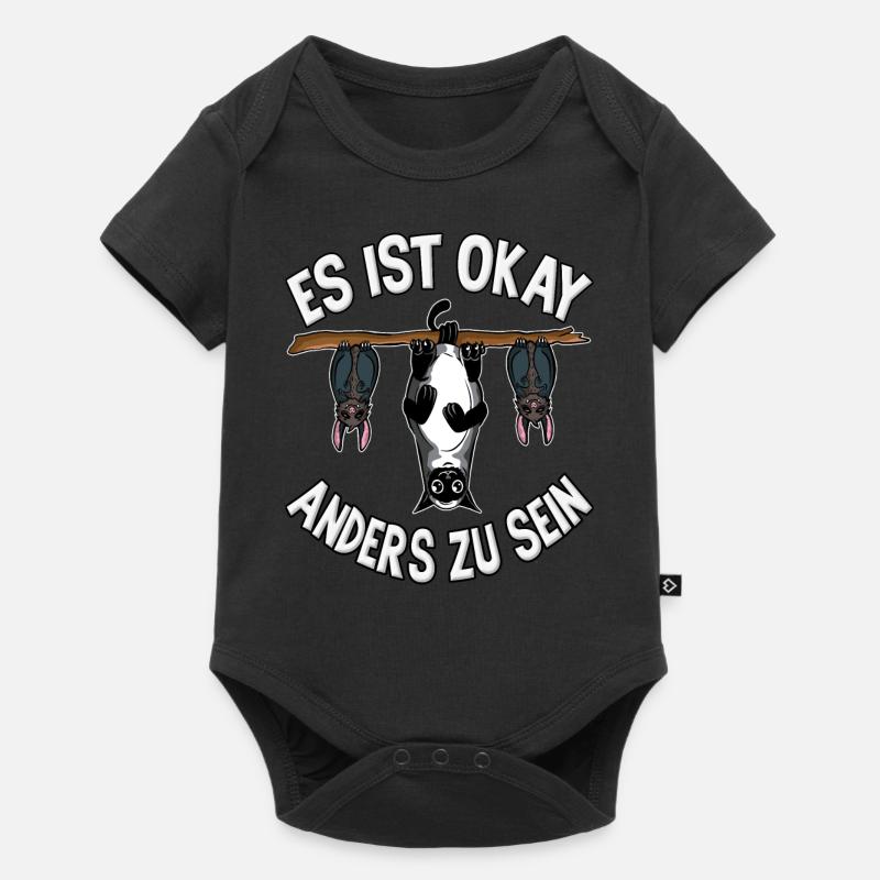 Lustige Katzen Sei Anders Be Different Schwarze - Baby Premium Kurzarmbody - Schwarz
