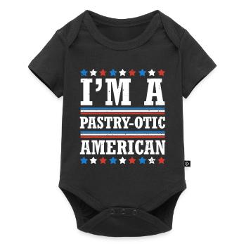 I'm A Pastry-otic American 4. Juli - Baby Premium Kurzarmbody - Schwarz - Vorne