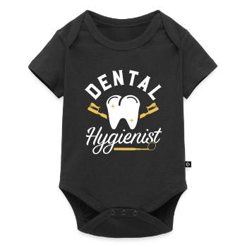 Hygiénistes dentaires Équipe de dentistes Hygiène dentaire - Body à manches courtes Premium Bébé - noir - Devant