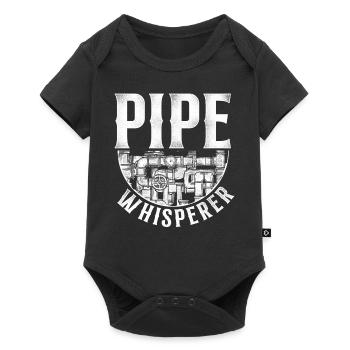 Plumbing Plumber Vintage Pipe - Baby Premium Kurzarmbody - Schwarz - Vorne