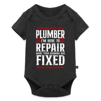 Plombier Plombier Plombier Vintage Plombier - Body à manches courtes Premium Bébé - noir - Devant