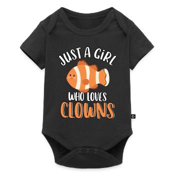 Just A Girl Who Loves Clownfish Cute Saltwater - Baby Premium short-sleeve bodysuit - black - Front