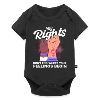 Féminisme Egalité féministe des Ges - Body à manches courtes Premium Bébé - noir - Devant