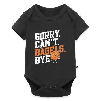 Bagel Gift Funny - Baby Premium short-sleeve bodysuit - black - Front
