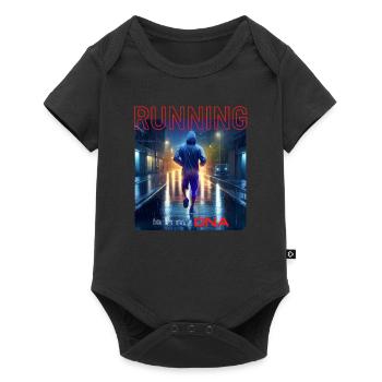Running is in my DNA - Baby Premium short-sleeve bodysuit - black - Front