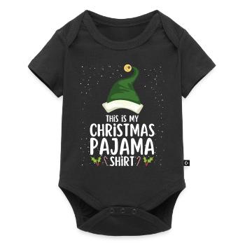 Christmas Pajamas Pajamas Sleepshirt - Baby Premium short-sleeve bodysuit - black - Front
