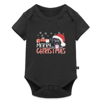 Joyeux Noël Labrador - Body à manches courtes Premium Bébé - noir - Devant