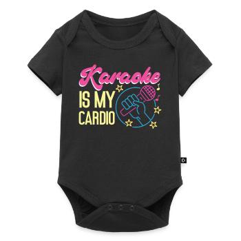 Karaoke Singer 80s Retro Karaoke - Baby Premium short-sleeve bodysuit - black - Front