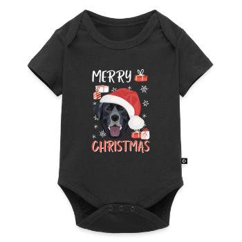 Joyeux Noël Labrador - Body à manches courtes Premium Bébé - noir - Devant