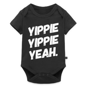 YIPPIE YIPPIE YEAH ++++ La chemise amusante originale : ) - Body à manches courtes Premium Bébé - noir - Devant