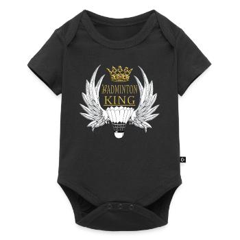Badminton Idée cadeau Sport Design - Body à manches courtes Premium Bébé - noir - Devant